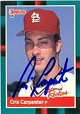 Cris Carpenter Autographed/Hand Signed Baseball Card (St. Louis Cardinals)