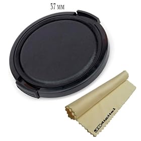37mm Photo/video Lens Cap 37mm for Sony Camera 37mm + Microfiber Cleaning Cloth