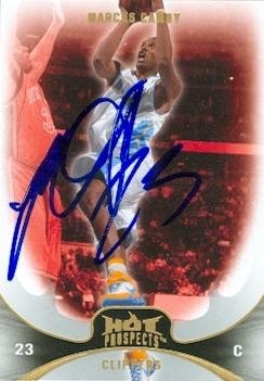 Marcus Camby Autographed/Hand Signed basketball card (Los Angeles Clippers) 2008 Fleer #16