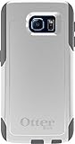 OtterBox COMMUTER SERIES for Samsung Galaxy S6 - Retail Packaging - Glacier (White/Gunmetal Grey)