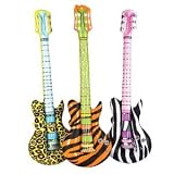 Inflatable Guitar Colorful 1 Dz [Toy]