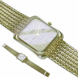 Geneve Quartz Men's Gold Watch