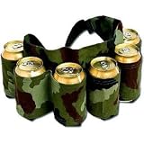 Redneck 6 Pack Beer & Soda Can Holster Belt - Camo