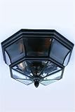 Newbury 8 � h Outdoor Lantern, 8 � Hx15.5 � D, MYSTIC BLACK - B0...