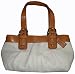 Women's Coach Purse Handbag White/Camel Soho Pl Td Leather Tote 13732