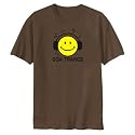 T-Shirt Brown " Listen Music Goa Trance " Music