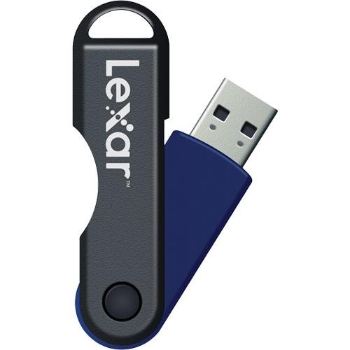 Lexar JumpDrive TwistTurn 8 GB USB 2.0 Flash Drive LJDTT8GBASBNA (Blue)