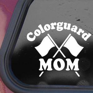 Colorguard Mom White Decal Sticker Wall Laptop Notebook Die-cut White Decal Sticker