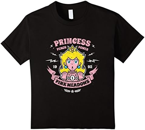 Kids Princess Power Retro Gaming T-Shirt 4 Black