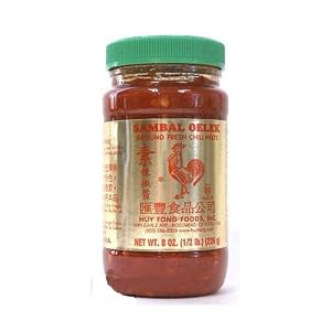 Huy Fong Sambal Oelek Ground Chili Paste - 8 oz x 2 bottles by Huy Fong