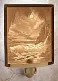 Tropical Moonlight Porcelain Lithophane Night Light