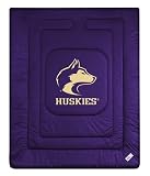 Washington Huskies ( University Of ) NCAA Locker Room Twin Bed/Bedding Sports Comforter