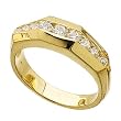 3/4Ct.T.W. Round Brilliant Cut Diamonds, 14Kt. Yellow Gold.