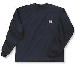 Mens CARHARTT Cotton Long Sleeve Workwear T-Shirt (ALL COLORS) (Sizes SML-4XL R / T) SPR-SUM FAL-WIN