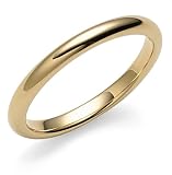 18k Yellow Gold 2.5mm Comfort Fit Plain Band