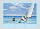 Bild mit Rahmen: Edward Hopper, Ground Swell, 70 x 50 - Aluminium Basic M: Silber matt