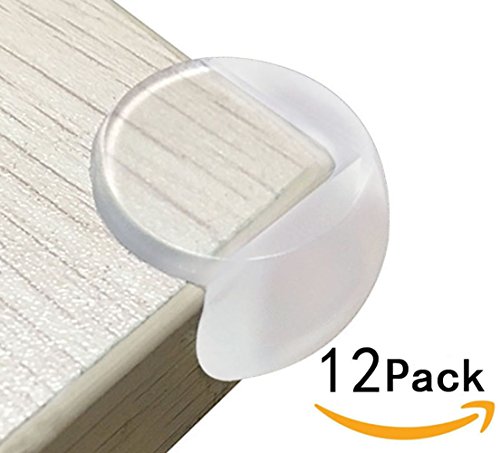 HomySnug Baby Proofing Corner Guards, 12-Pack Clear Soft Child Safety Table Corner Protector