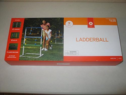 Ladderball Toss Game Set with 6 Bolas and Carrying Case Tote Bag