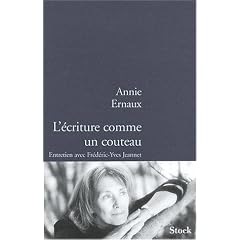L'�criture comme un couteau