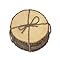 Lipper International 1034 Acacia Tree Bark Coasters, Set of 4