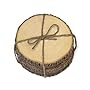 Lipper International 1034 Acacia Tree Bark Coasters, Set of 4