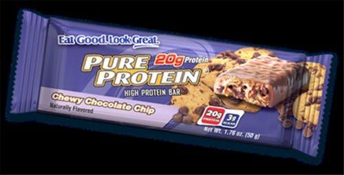 Pure Protein Bar Chewy Chocolate Chip (6 Bars) 1.76 Ounces