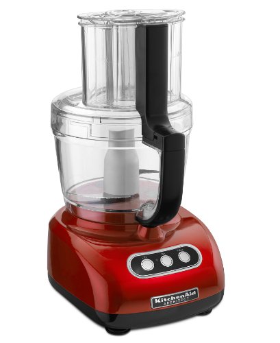 KitchenAid KFPM773CA Architect Series 12-Cup Wide-Mouth Food Processor, Candy Apple Red