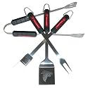 Motorhead Products MH5014 NFL 4-Piece BBQ Grilling Utensil Set, Falcons