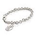Jewelry : Commemorative Save The Children Sterling Silver & Cubic Zirconia Charm Bracelet