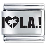 I Heart Los Angeles Summer Italian Charms