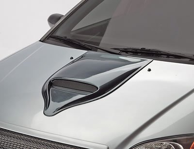 Auto Ventshade 984256 Unpainted Small Single Style Hood Scoop