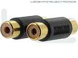 Atlona High-Quality Dual Rca Coupler For Audio Cable Extension, A/V Adapters, Audio and Video