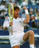 Jimmy Connor - Tennis Great 1991 US Open, Art Poster by Carol Newsom