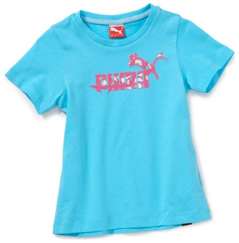 PUMA M&auml;dchen T-Shirt No.1 Logo, blue radiance, 116, 819602 02 Preisvergleich