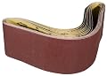 POWERTEC 110720 6-Inch x 48-Inch 400 Grit Aluminum Oxide Sanding Belt, 10-Pack