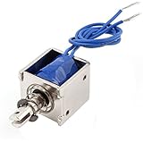 uxcell&reg; DC 12V 2A Push Pull Type Open Frame Solenoid Electromagnet 10mm 150g