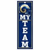 NFL St. Louis Rams 4-by-13 Wood "My Team" Sign