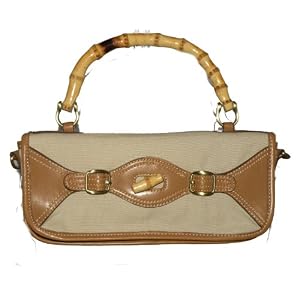 Buy Bamboo and Khaki Clutch Shoulder Bag by Chic Bargains