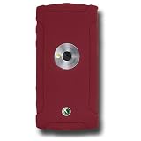 Amzer Silicone Skin Jelly Case for Sony Ericsson Vivaz U5 – Maroon Red