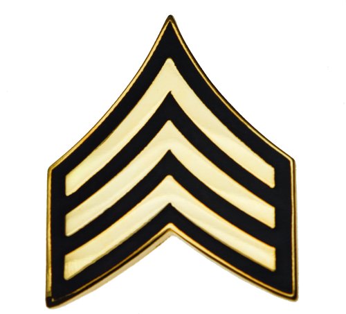 Sergeant Sgt E5 US Army Rank pin