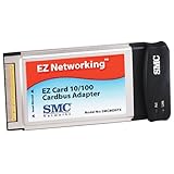 SMC SMC8036TX EZ Card 10/100 32-bit 10/100Mbps Dongle-less CardBus Adapter with RJ-45 Connector