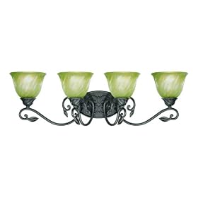 Westinghouse 69048 Cedar Forrest Four-Light Wall Fixture, Antique Bronze Finish with... from Fixtures