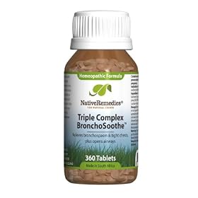 Native Remedies Triple Complex BronchoSoothe for Comfortable Breathing (360 Tablets)