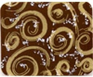 American Chocolate Designs Chocolate Transfer Sheet - Swirl - Gold/White