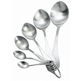 Nigella Lawson Bliss Measuring Spoons, Set of 6, Brushed