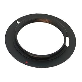 M42 Screw Mount Lens to Pentax K/PK Body Adapter, Black