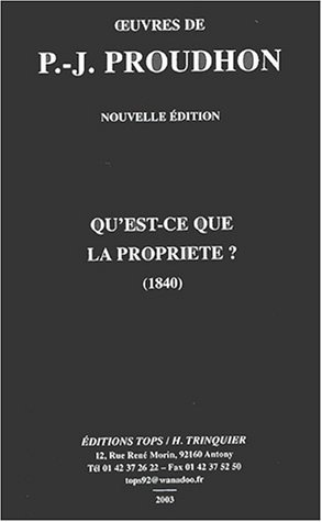 Qu'est-ce que la propriété ?