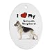 I Love My German Shepherd Ornament (Oval)