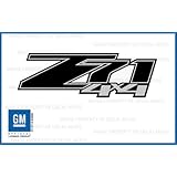 Chevy Silverado Z71 4x4 decals stickers Black Blackout - FBLK (2007-2013) bed side 1500 2500 HD (set of 2)