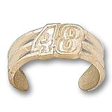 14K Yellow Gold Officially Licensed Jimmie Johnson "#48" NASCAR Toe Ring